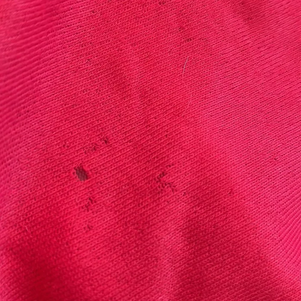 Vtg 60s/70s red little girls long nightgown with long sleeves & lace detailing‎